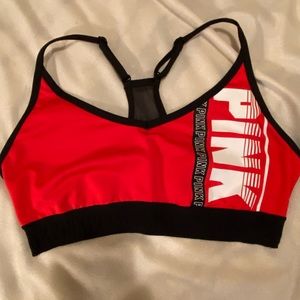 PINK size large sports bra